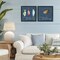 Stupell Industries Gone Fishing Sayings 2pc Floating Frame Set, design by Holly Thomas Stein